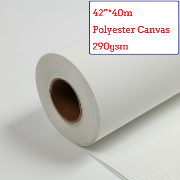 42"*40m Eco-Solvent Matte Polyester Canvas Roll - 290G