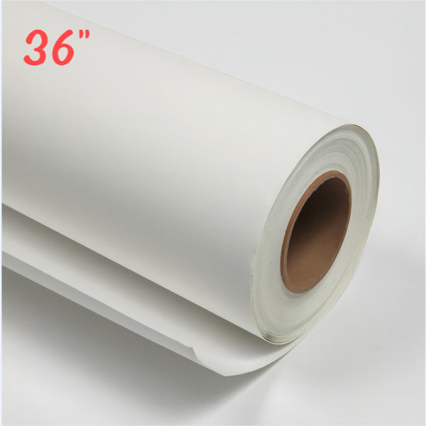 36" Water-Based Matte Polyester Cotton Canvas Roll - 340G