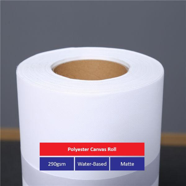 290G Water-Based Matte Polyester Canvas Roll