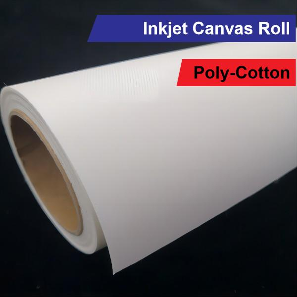 Polyester Cotton Canvas Roll By Eco-Solvent Material Glossy-390G