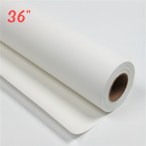 36" Water-Based Matte Polyester Cotton Canvas Roll - 420G
