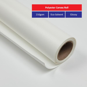 210G Eco-Solvent Glossy Polyester Canvas Roll