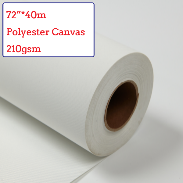 72"*40m Eco-Solvent Matte Polyester Canvas Roll - 210G