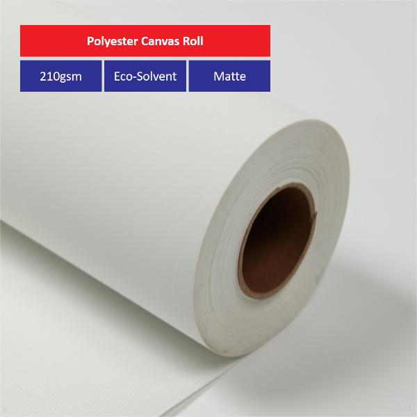 210G Eco-Solvent Matte Polyester Canvas Roll