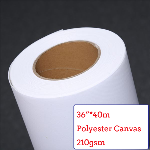 36"*40m Water-Based Matte Polyester Canvas Roll - 210G