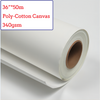 36"*50m Water-Based Matte Polyester Cotton Canvas Roll - 340G