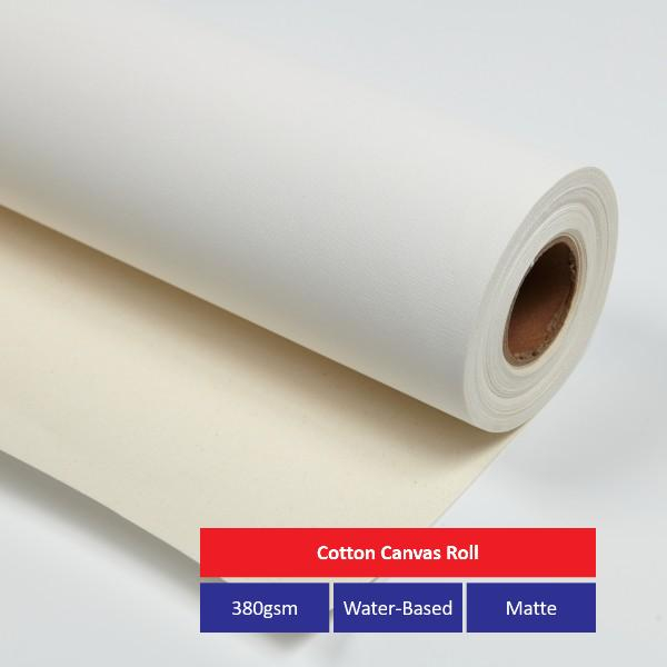 380G Water-Based Matte Cotton Canvas Roll