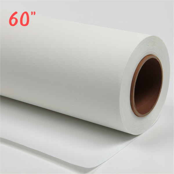 60" Water-Based Matte Polyester Cotton Canvas Roll - 390G