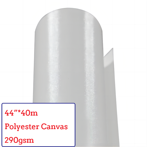 44"*40m Eco-Solvent Glossy Polyester Canvas Roll - 290G