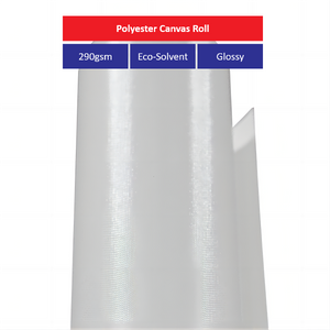 290G Eco-Solvent Glossy Polyester Canvas Roll